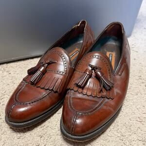 Men's Florsheim 9.53E Vintage Loafers Tassel Kiltie Fringe Preppy Ivy